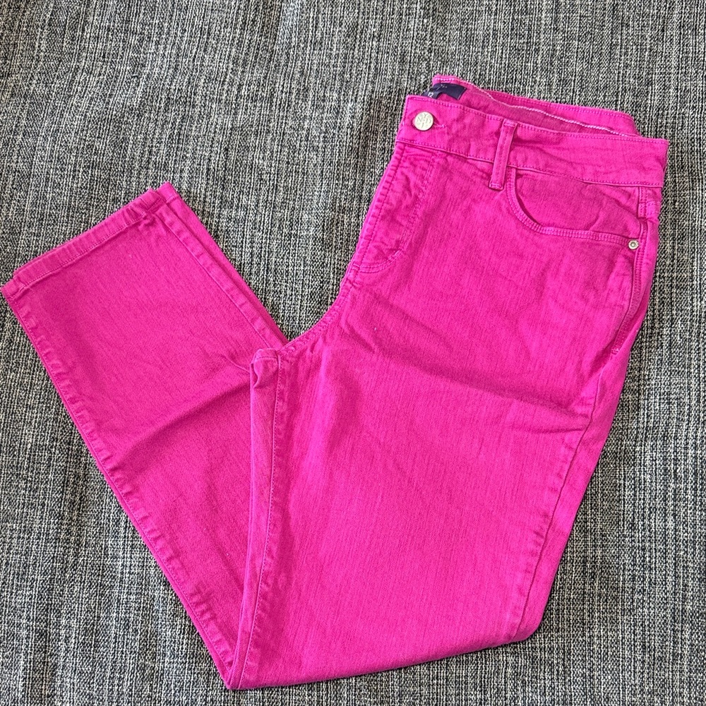 NYDJ Bright Pink/Purple (ish) CLARISSA Ankle Jeans - SIZE 12